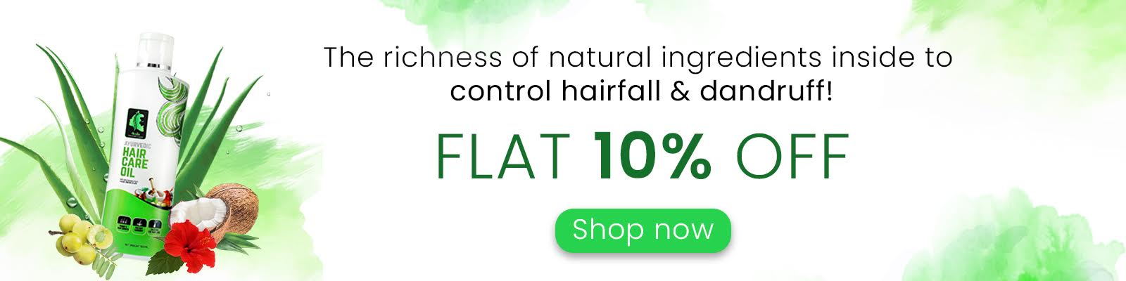 Thalir Ayurvedic Hair care product offer page